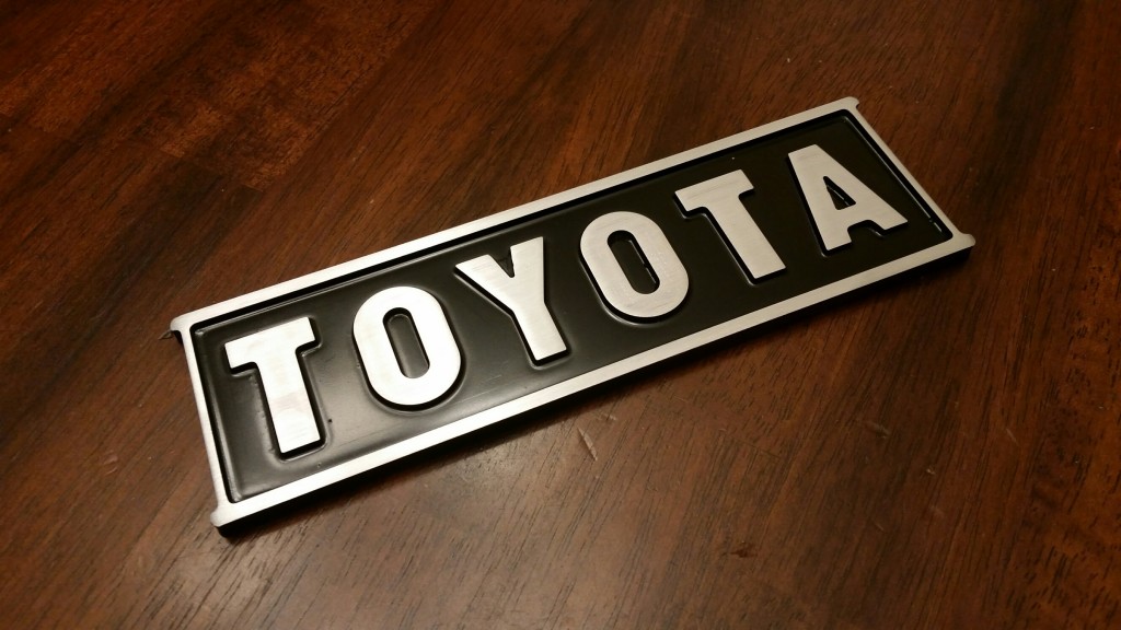 TOYOTA Aluminum Universal Badge – BH3D Printing